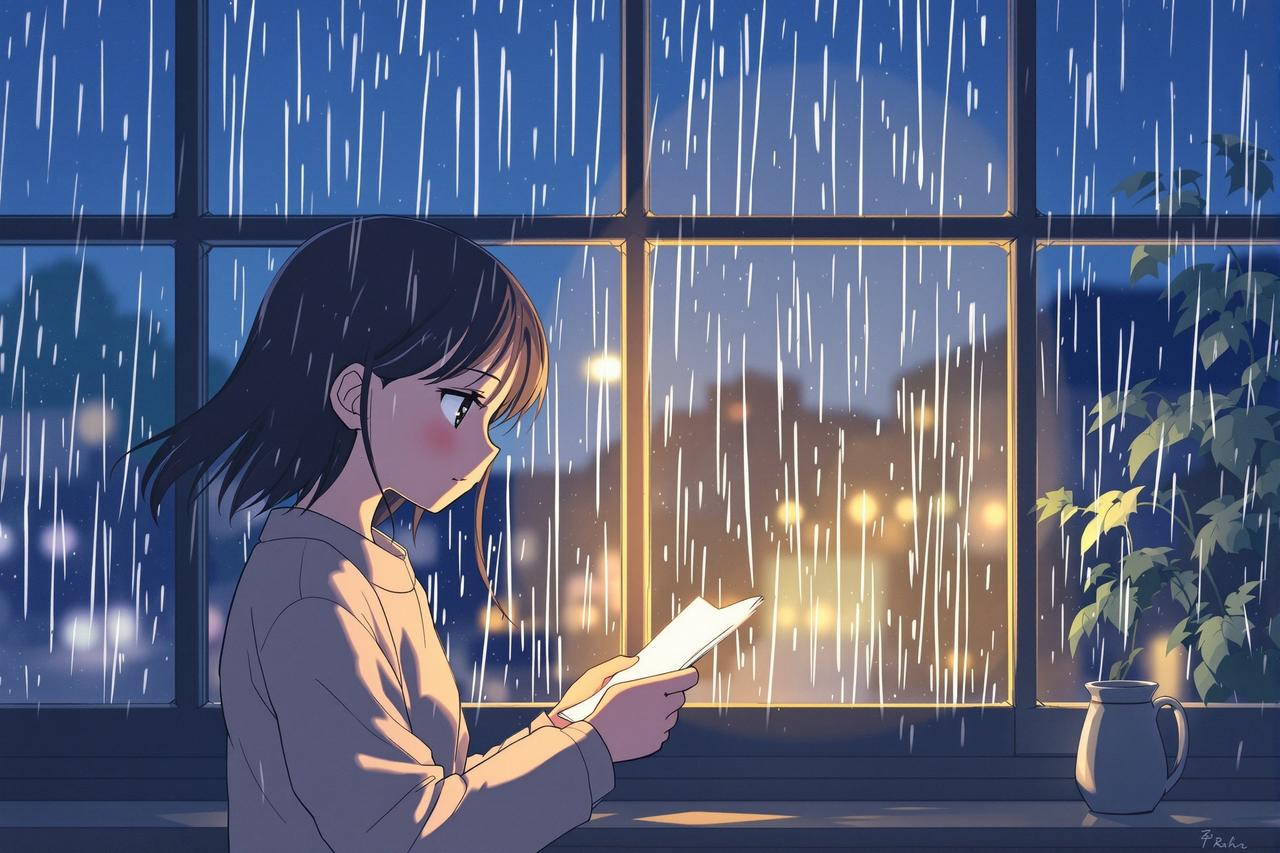 韩国短剧在线看 - 雨天的来信 - 深夜疗愈动漫短剧封面